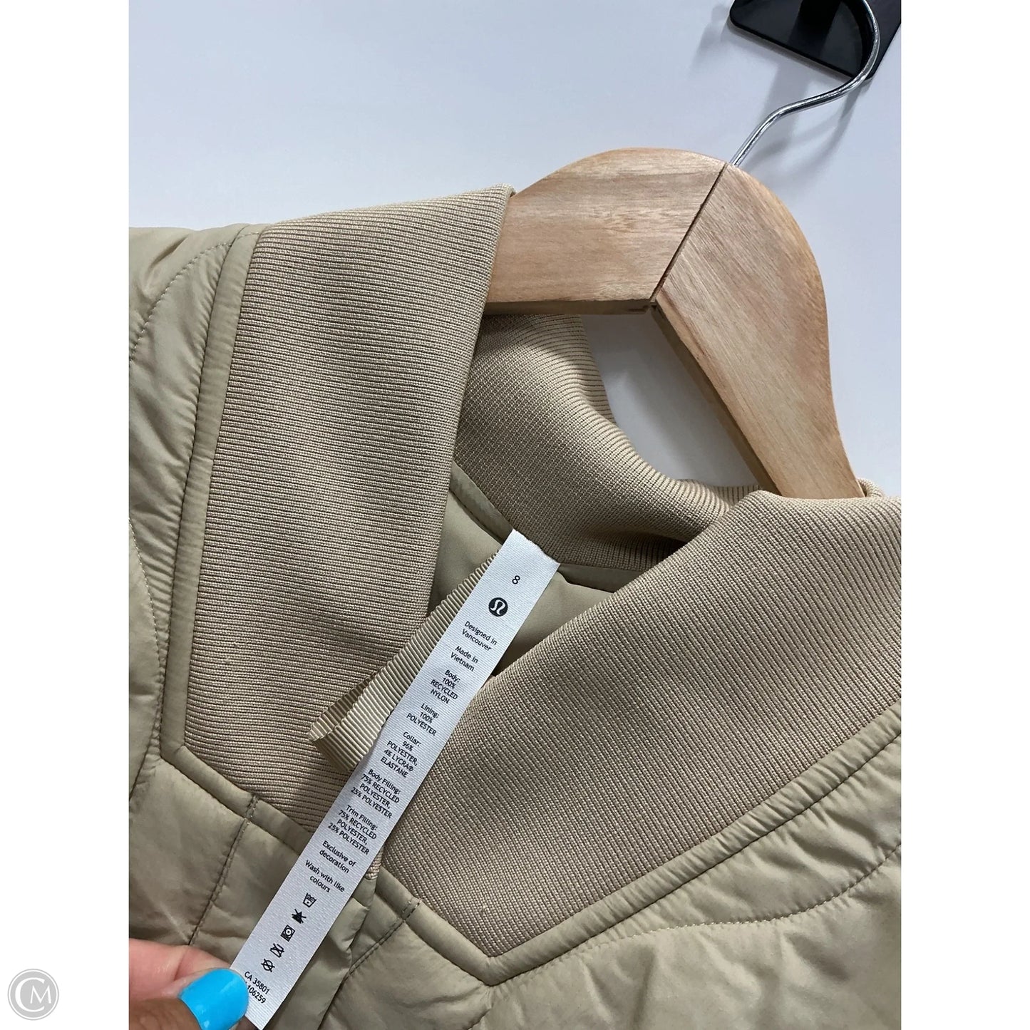 Jacket Puffer & Quilted By Lululemon In Tan, Size: 8