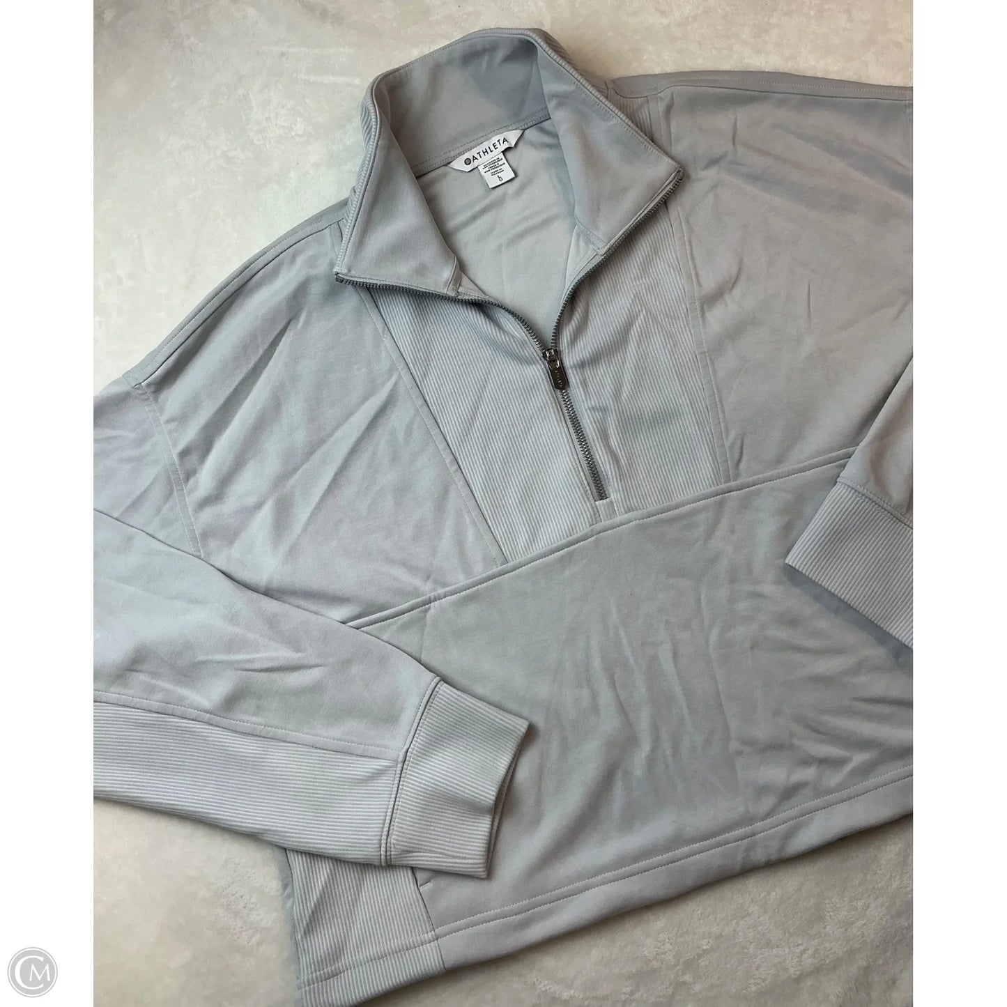 Athletic Jacket By Athleta In Grey, Size: L