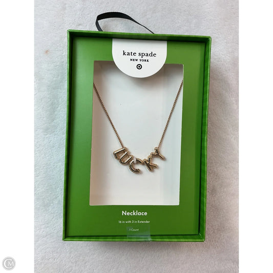Necklace Designer By Kate Spade