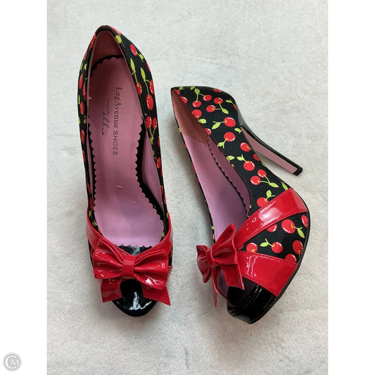 Shoes Heels Stiletto By Clothes Mentor In Black & Red, Size: 8