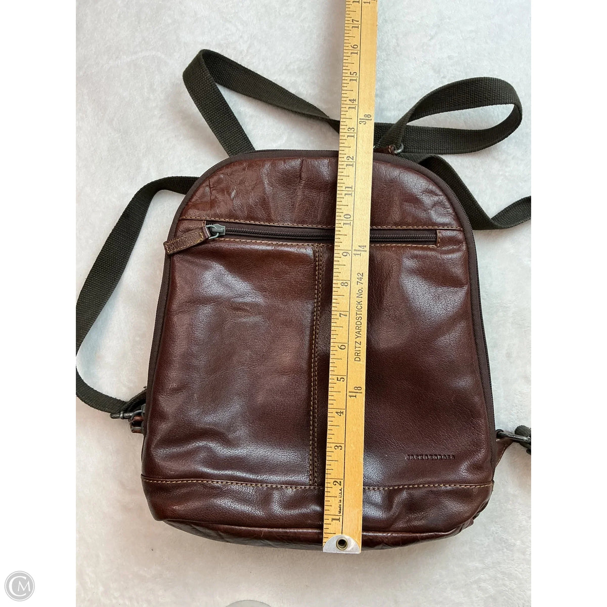 Backpack Leather By Clothes Mentor, Size: Medium