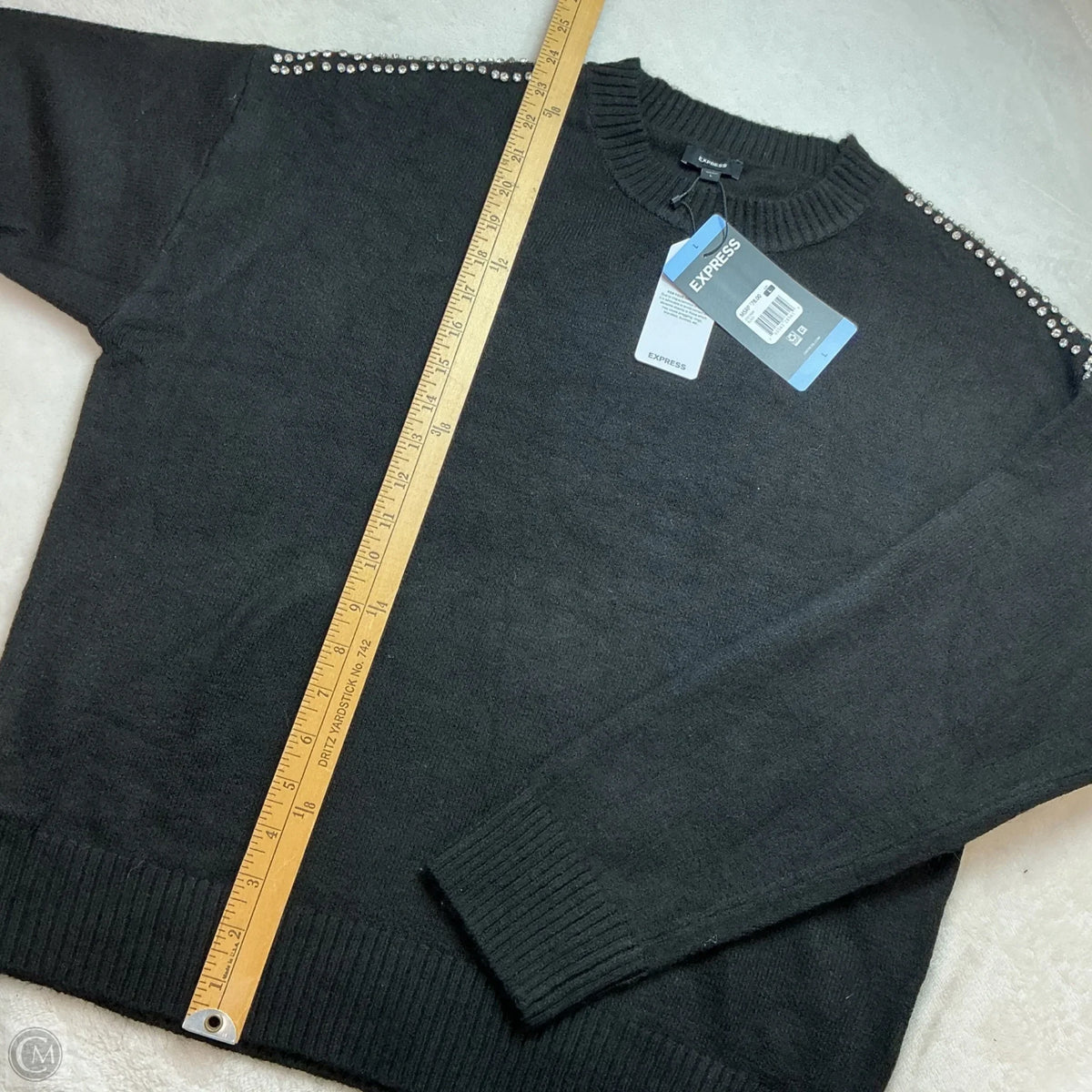 Sweater By Express In Black, Size: L