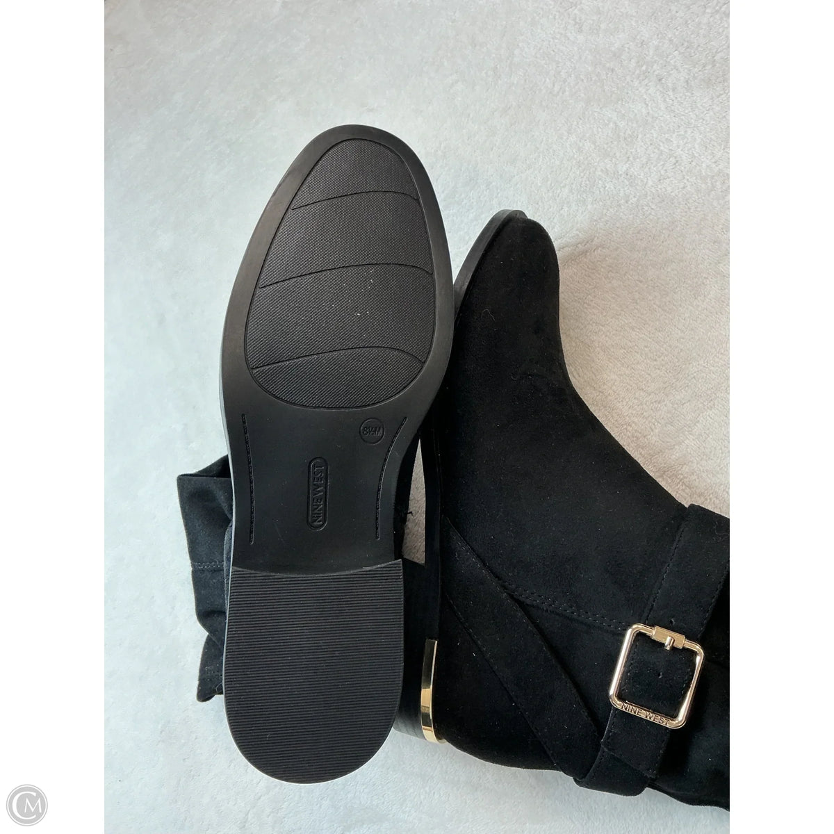 Boots Knee Flats By Nine West In Black, Size: 8.5