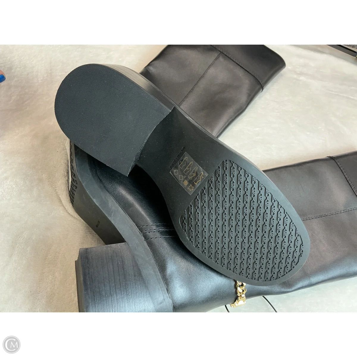 Boots Designer By Michael Kors In Black, Size: 8.5