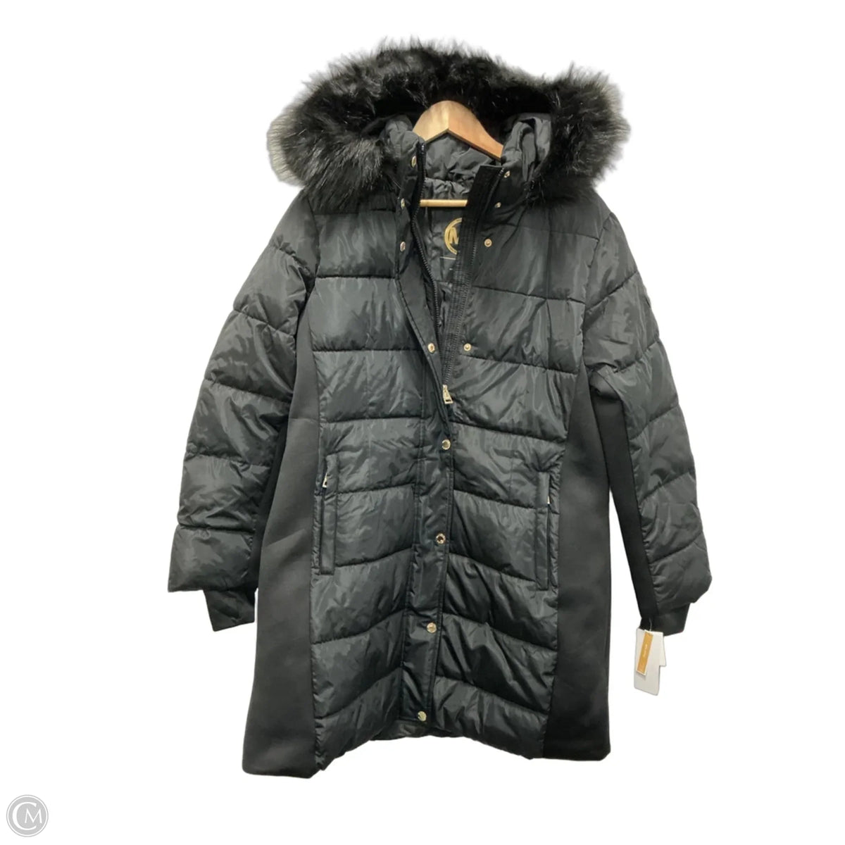 Coat Puffer & Quilted By Michael By Michael Kors In Black, Size: L