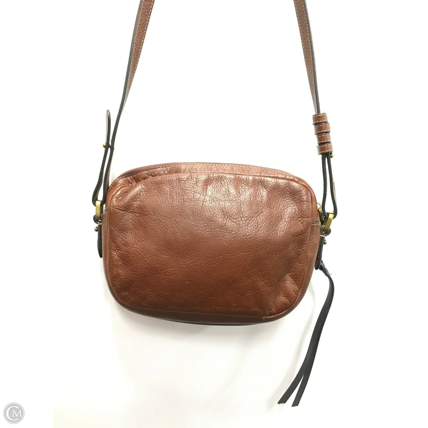 Crossbody Leather By Fossil, Size: Small