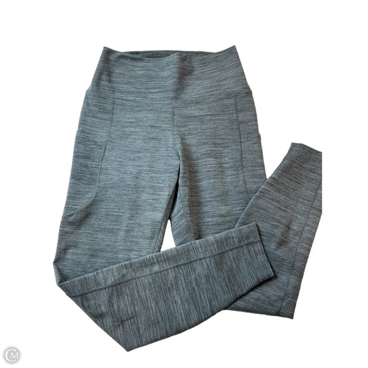 Athletic Leggings By Nike In Grey, Size: M