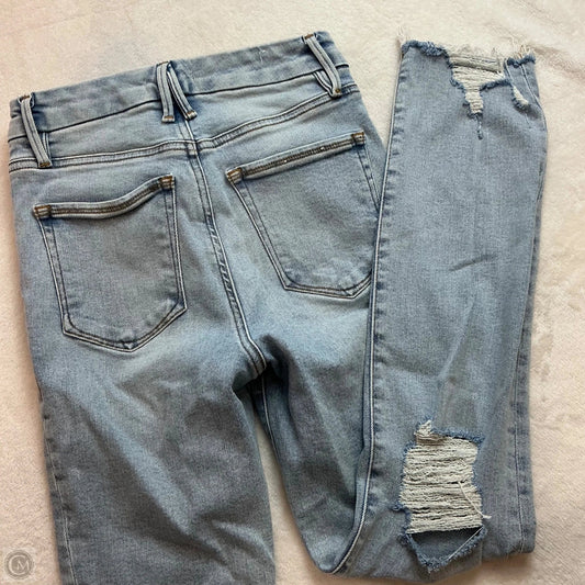 Jeans Skinny By Good American In Blue, Size: 0