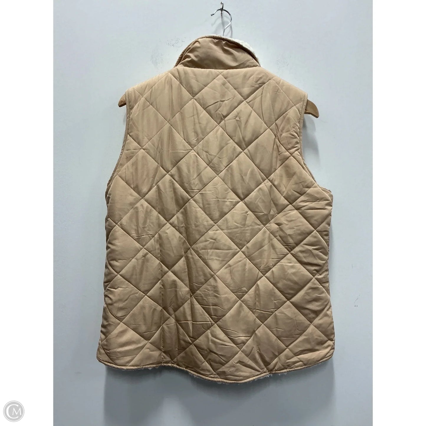 Vest Faux Fur & Sherpa By Merokeety In Tan, Size: L