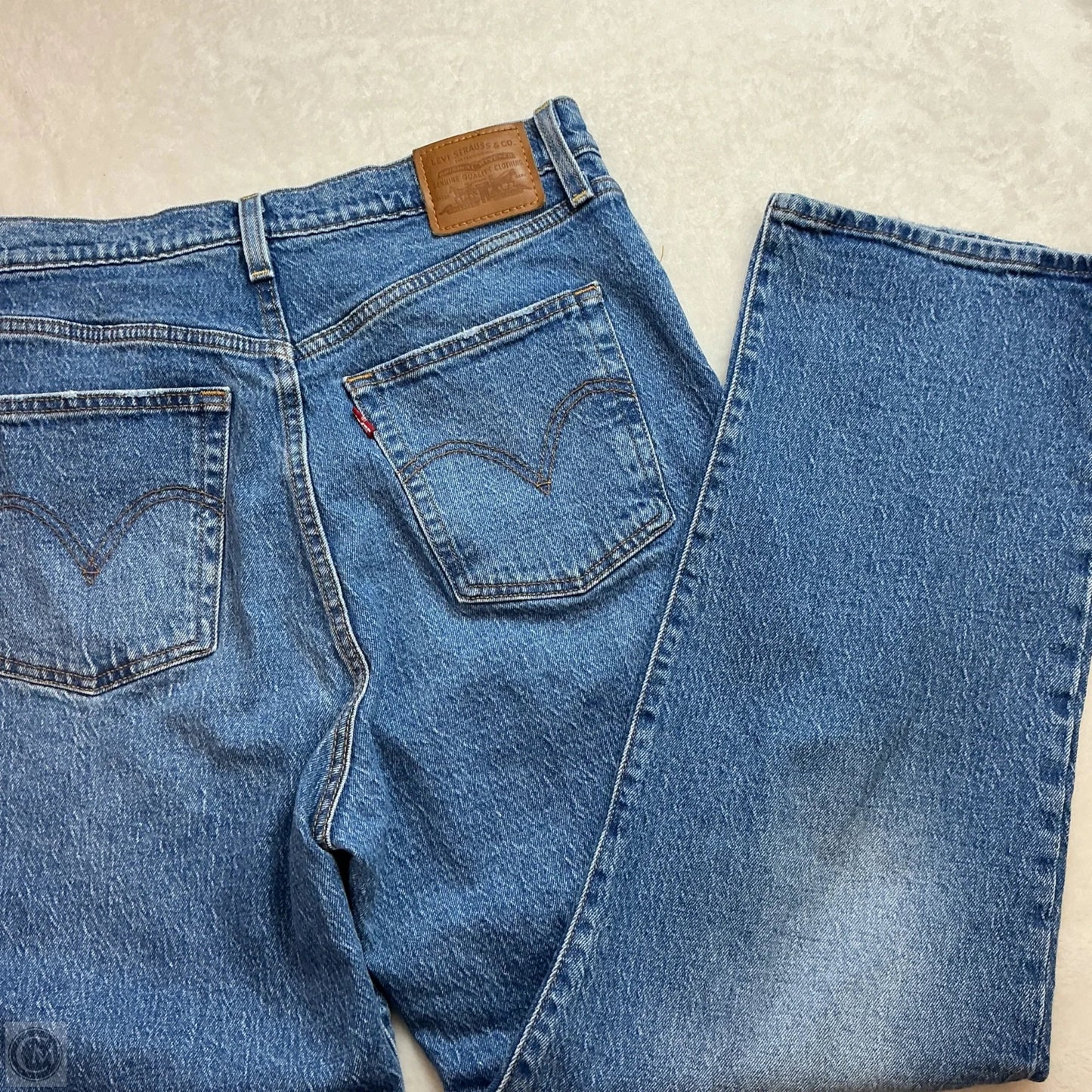Jeans Boot Cut By Levis In Blue Denim, Size: 8