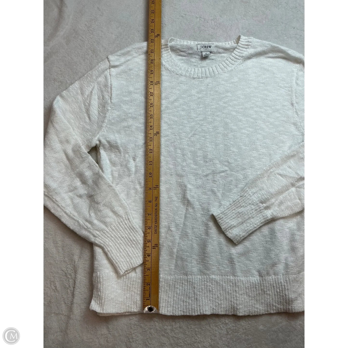 Top Long Sleeve By J. Crew In White, Size: S