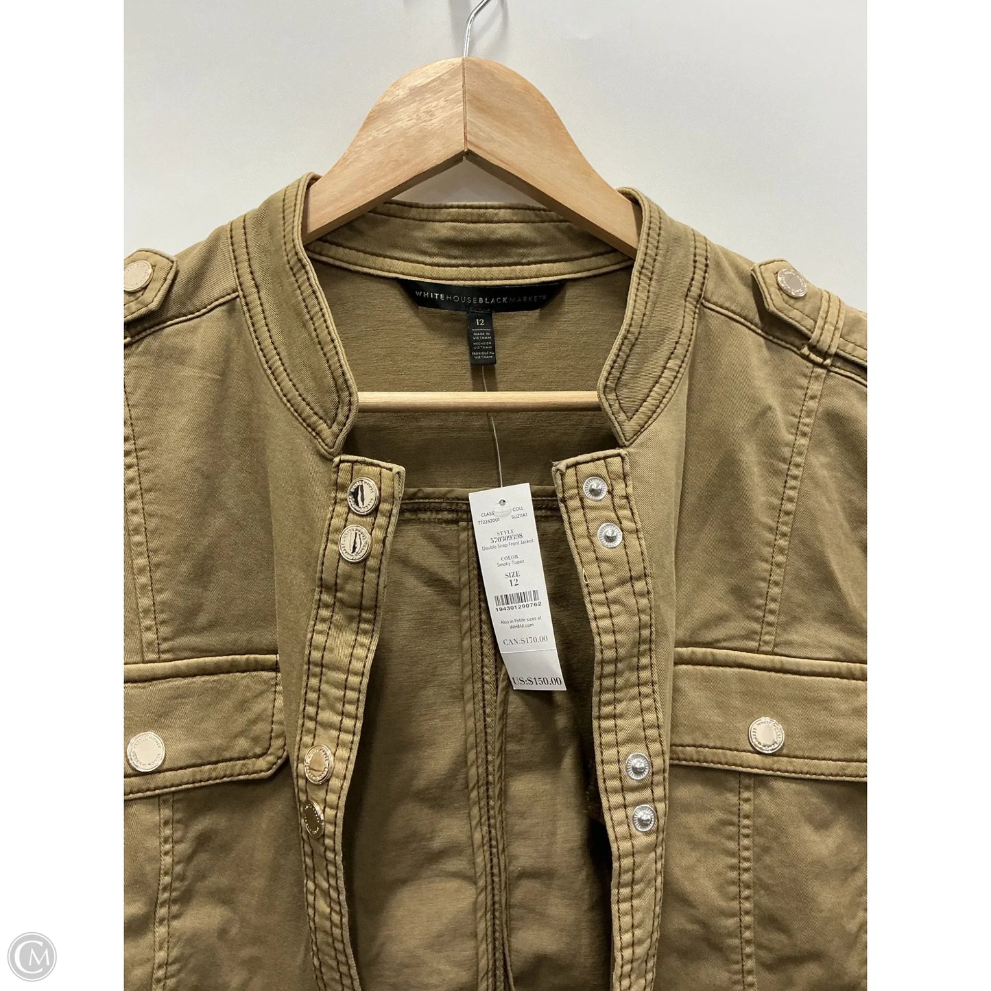 Jacket Denim By White House Black Market In Brown, Size: 12