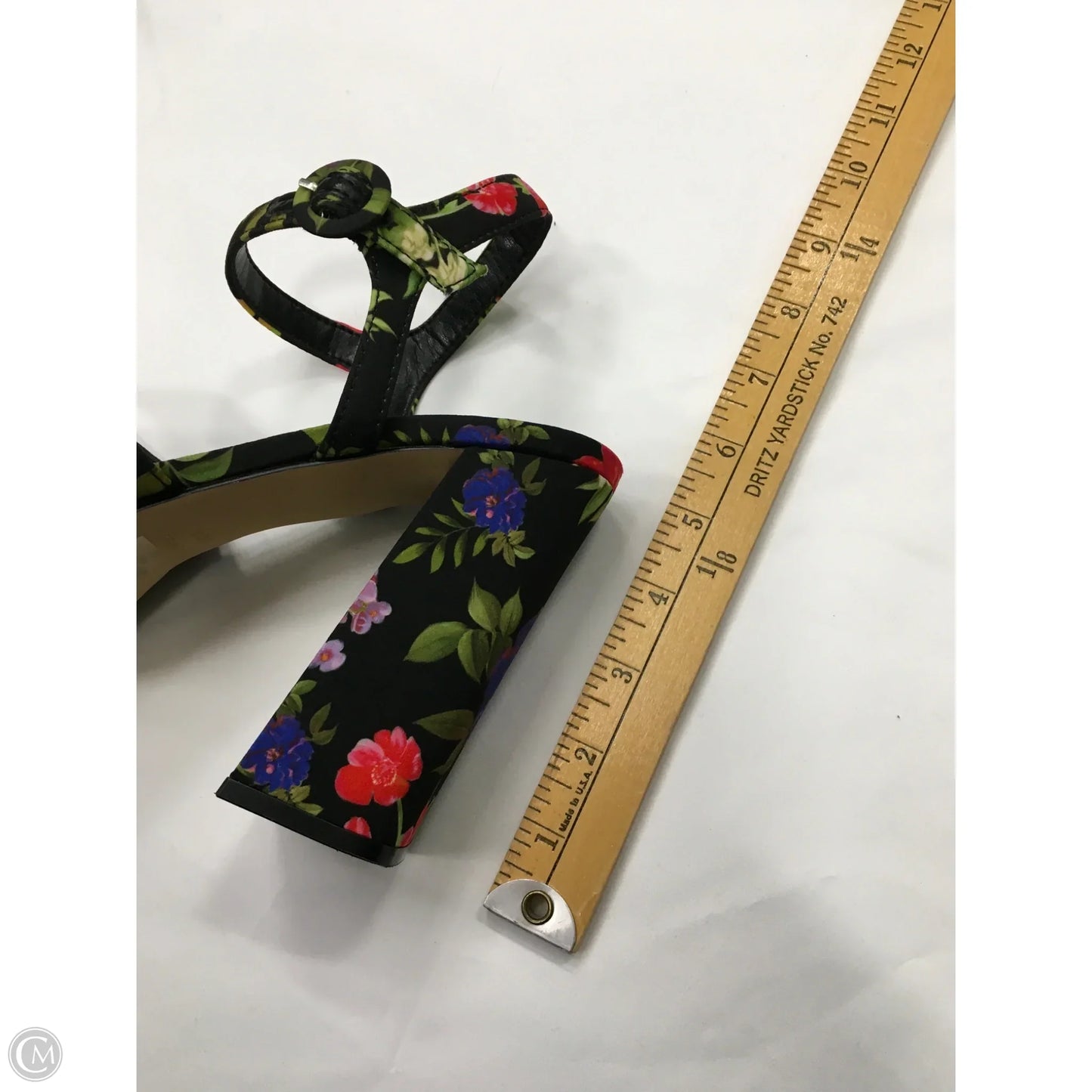Shoes Heels Block By Nine West In Floral Print, Size: 8.5