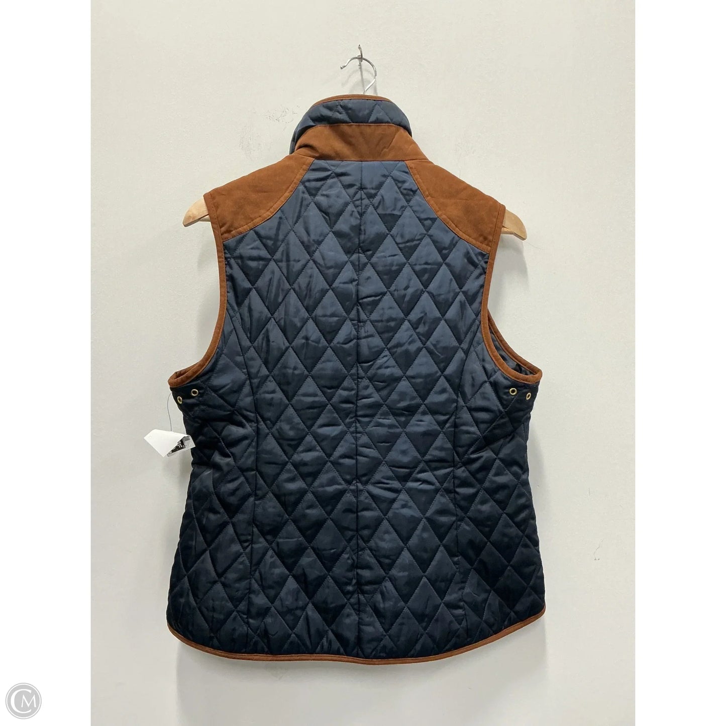 Vest Puffer & Quilted By Vince Camuto In Blue & Brown, Size: M
