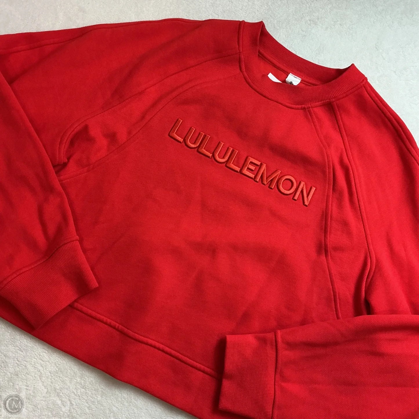 Athletic Sweatshirt Crewneck By Lululemon In Red, Size: M