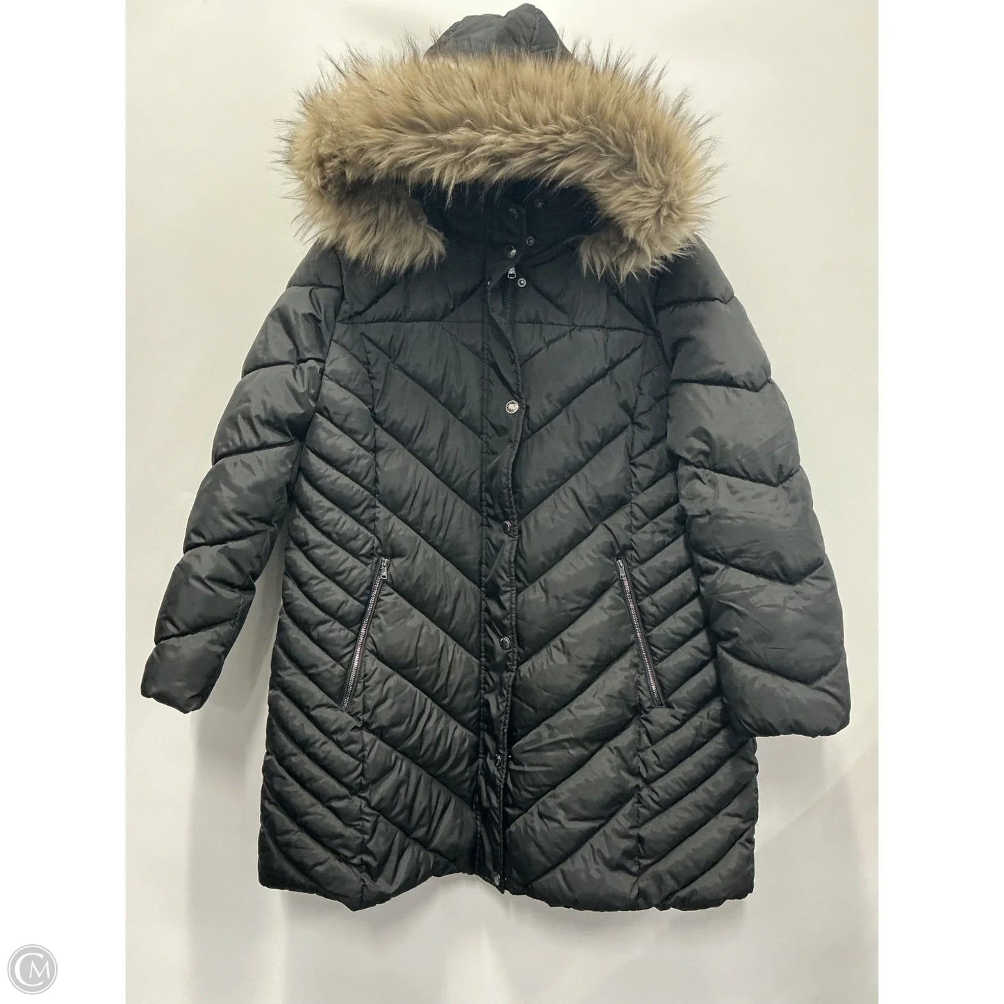 Coat Puffer & Quilted By London Fog In Black, Size: Xxl