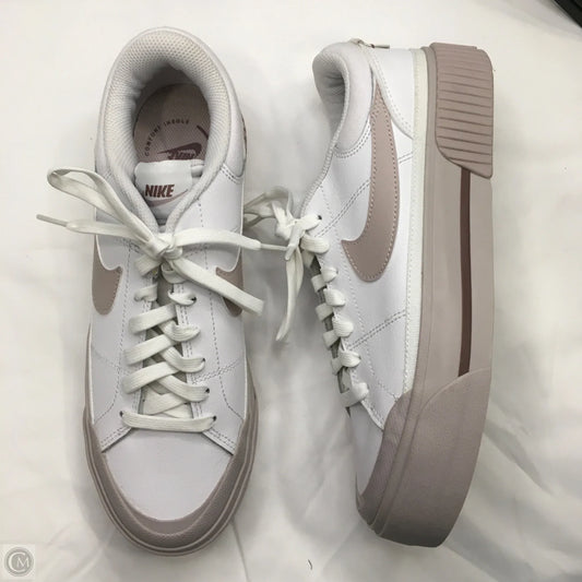 Shoes Sneakers By Nike In White, Size: 9