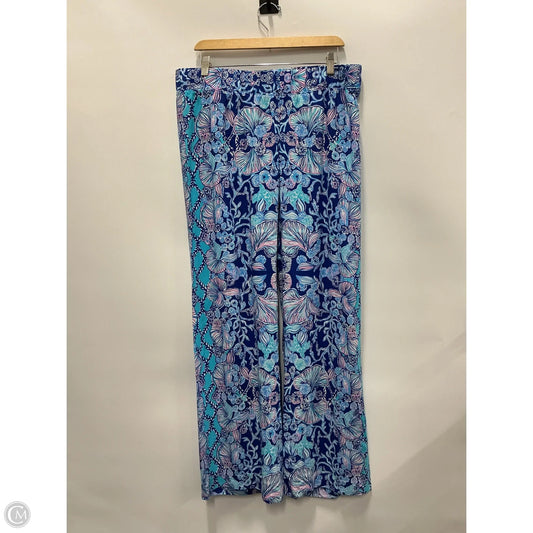 Pants Designer By Lilly Pulitzer In Floral Print, Size: L