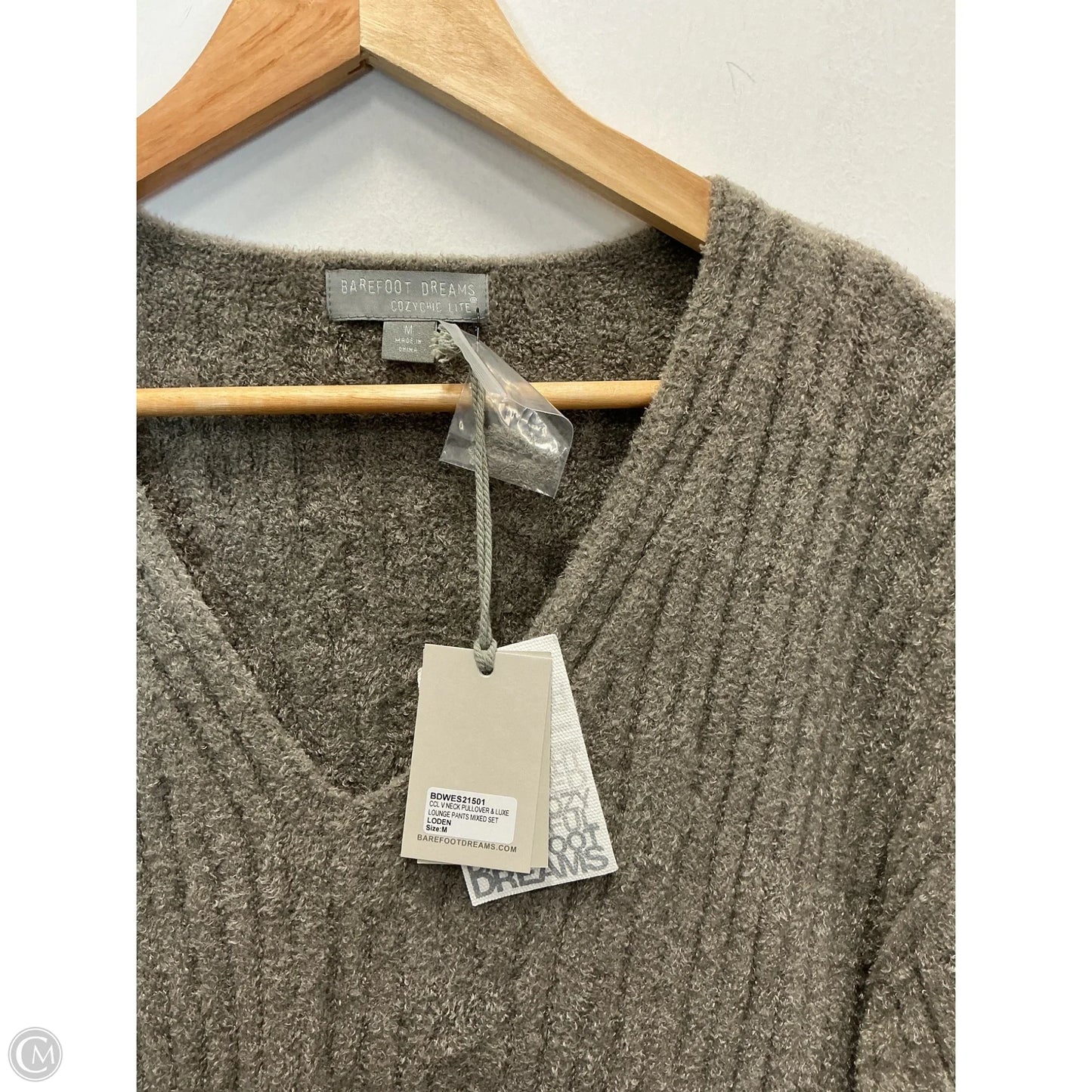 Sweater By Barefoot Dreams In Grey, Size: M