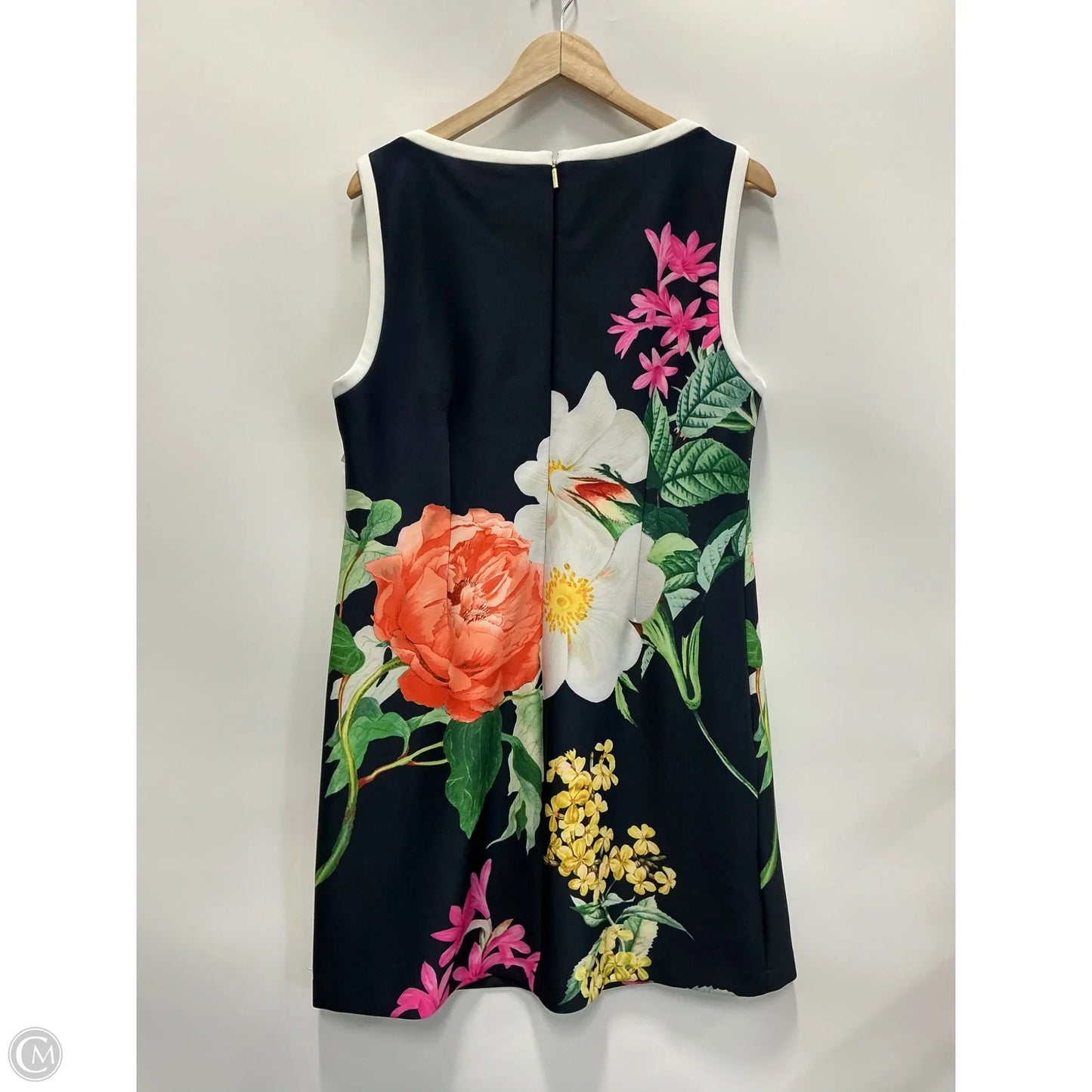 Dress Designer By Karl Lagerfeld In Floral Print, Size: 14