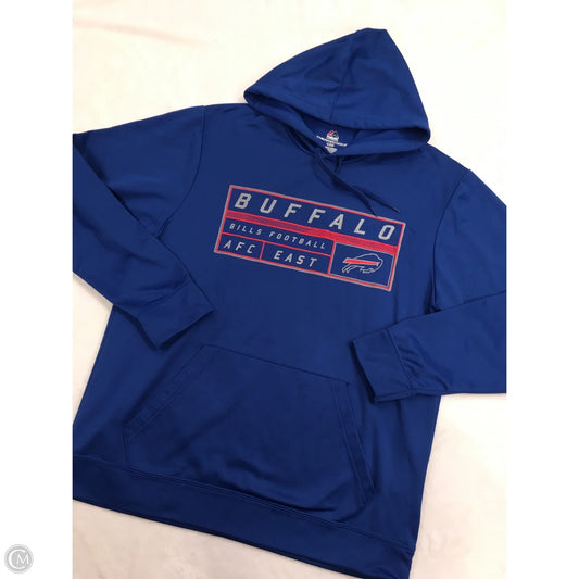 Sweatshirt Hoodie By Majestic In Blue, Size: L
