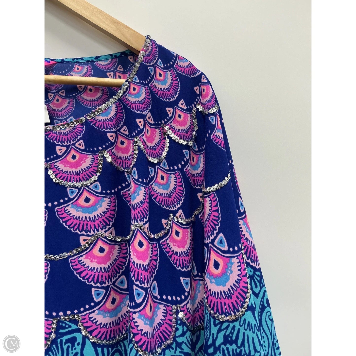 Swimwear Cover-up Designer By Lilly Pulitzer In Blue, Size: L
