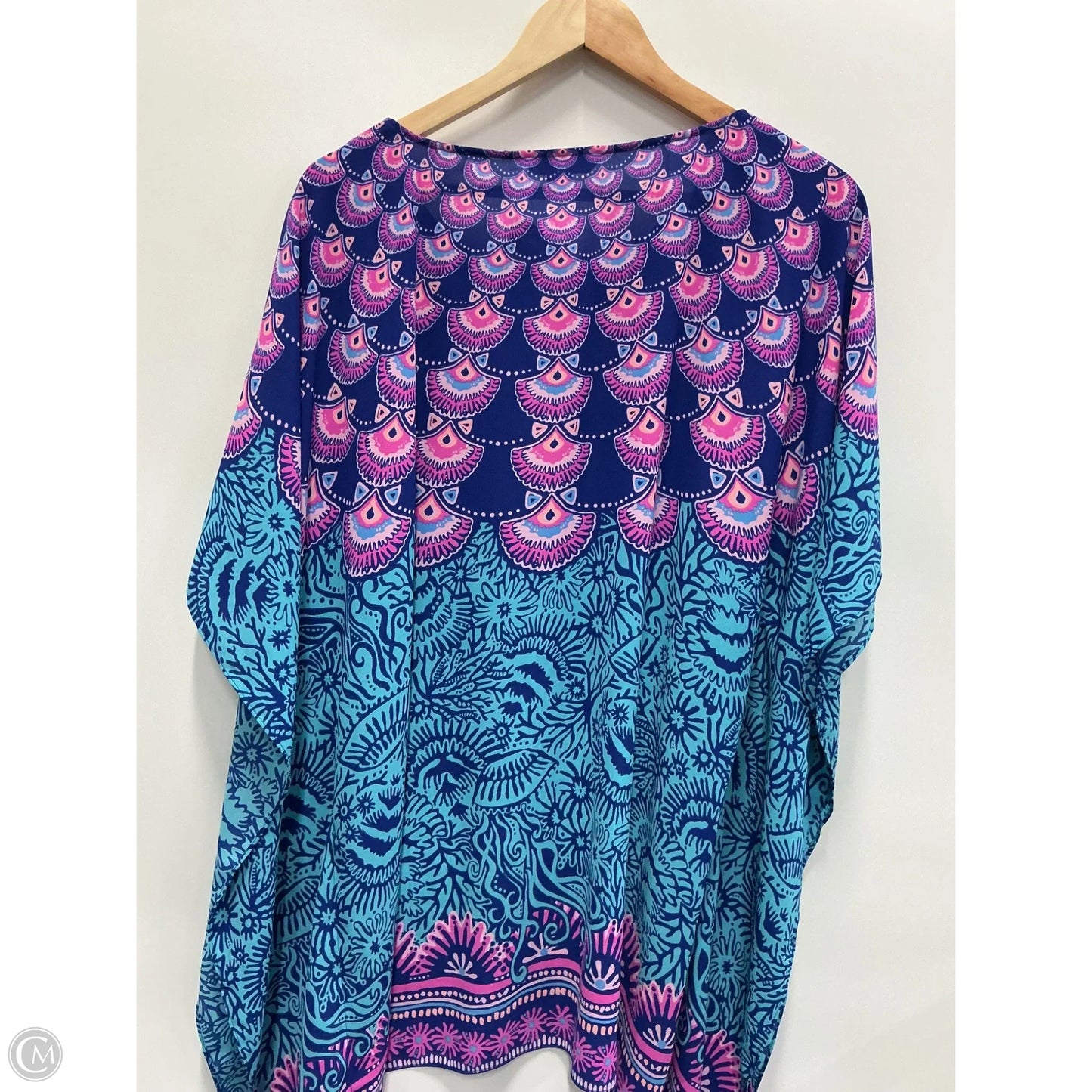 Swimwear Cover-up Designer By Lilly Pulitzer In Blue, Size: L