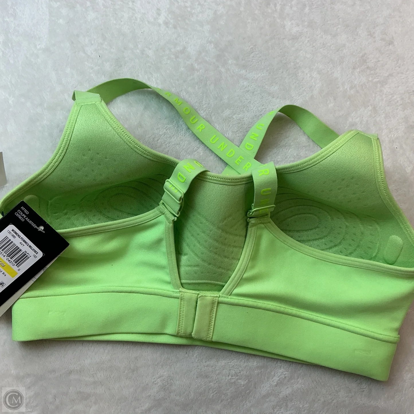 Athletic Bra By Under Armour In Green, Size: M