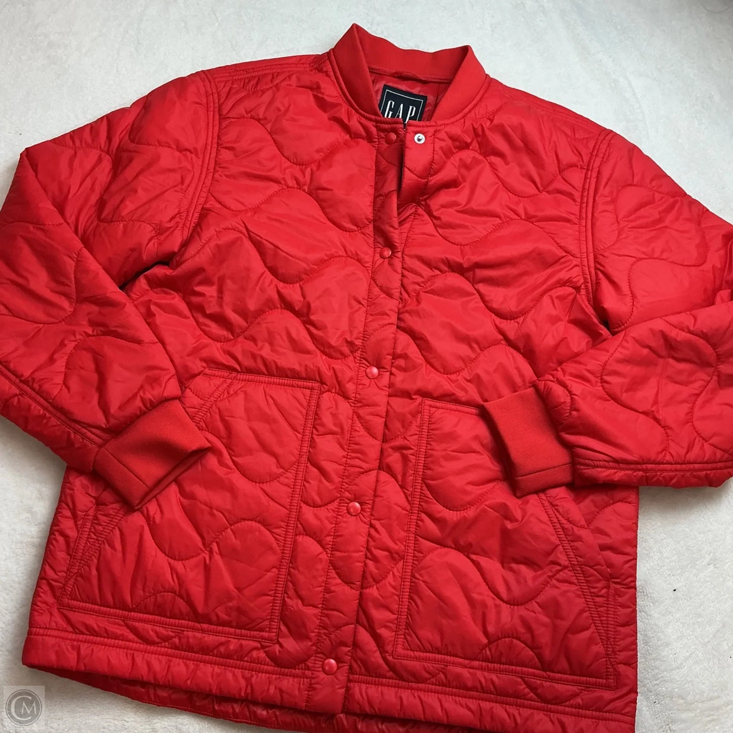 Jacket Puffer & Quilted By Gap In Red, Size: S