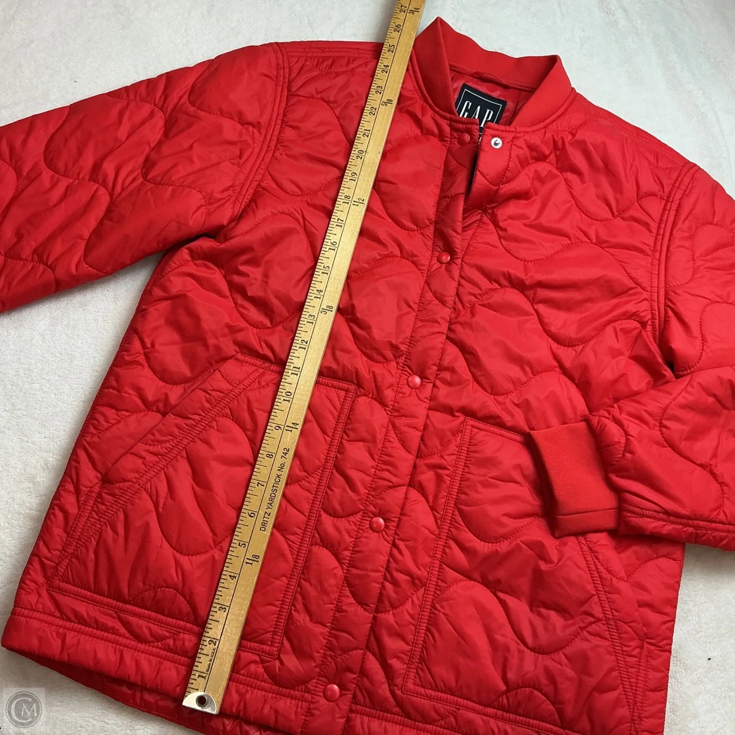 Jacket Puffer & Quilted By Gap In Red, Size: S