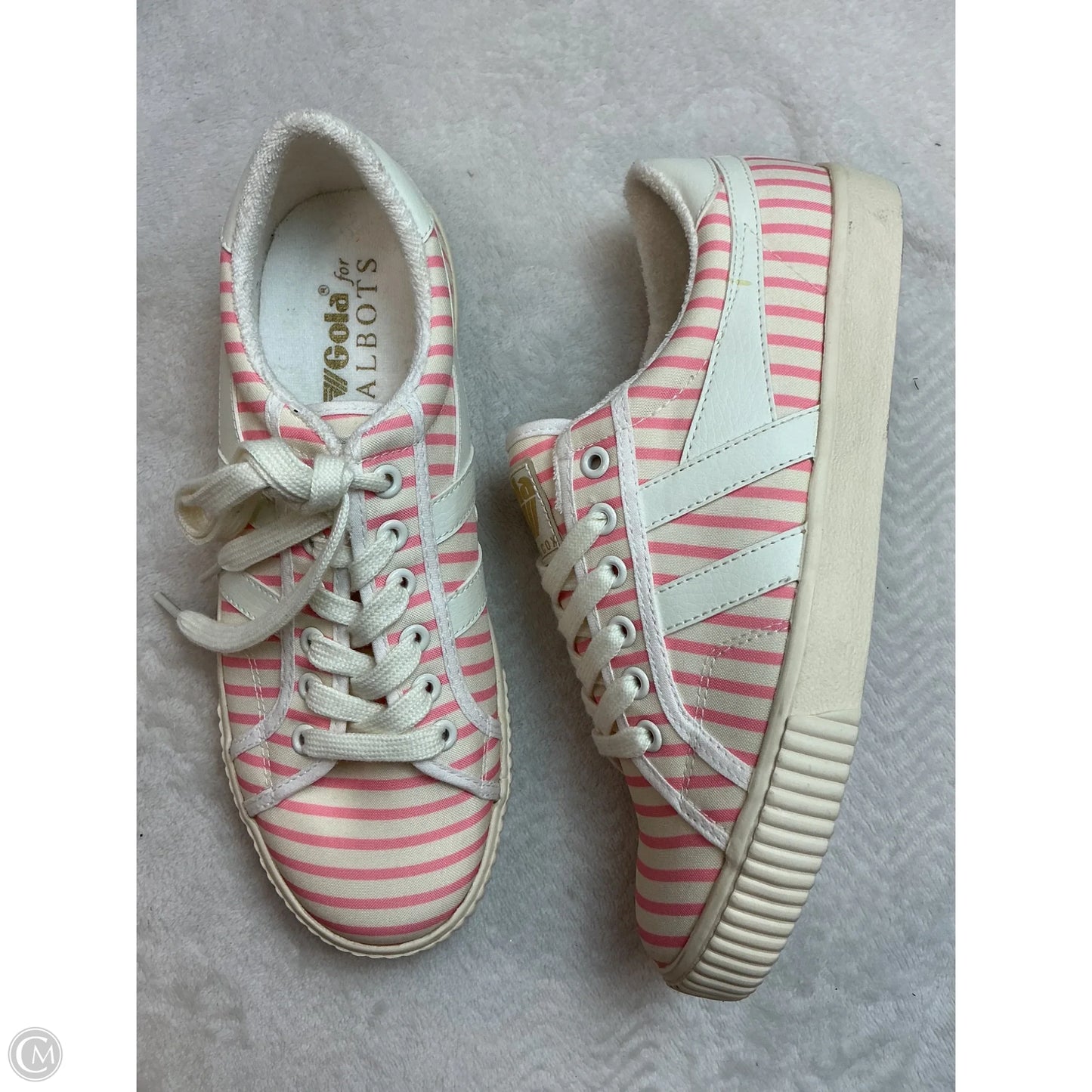 Shoes Sneakers By Gola In Pink & White, Size: 9