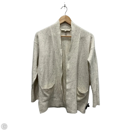 Sweater Cardigan By Loft In Cream, Size: Xs