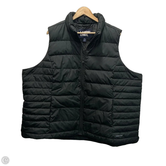 Vest Puffer & Quilted By Lands End In Black, Size: 3x