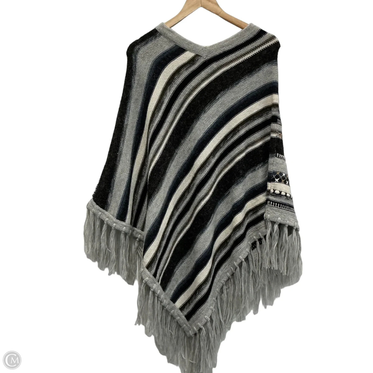 Shawl By Clothes Mentor In Grey