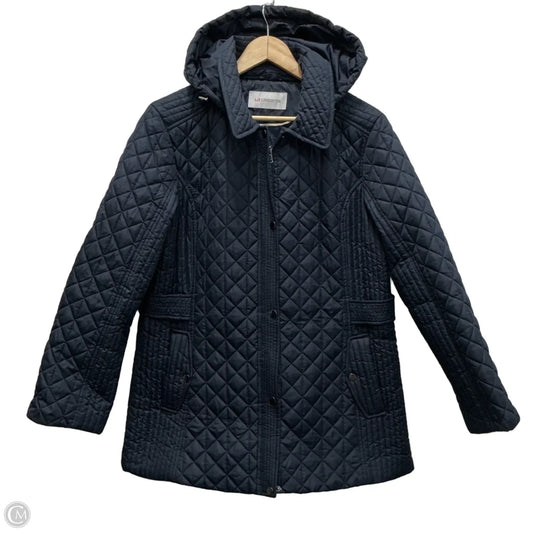 Jacket Puffer & Quilted By Liz Claiborne In Navy, Size: M