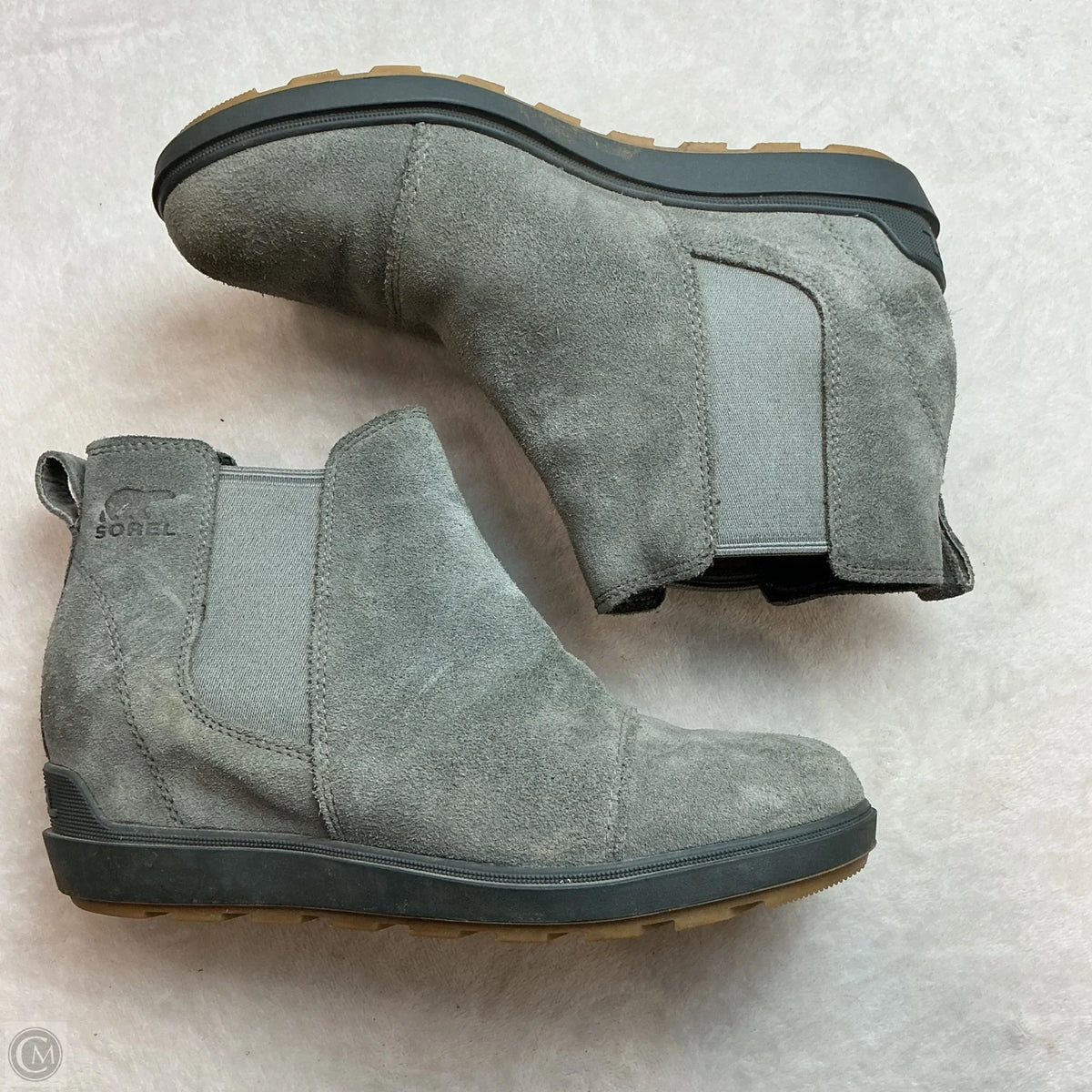 Boots Ankle Flats By Sorel In Grey, Size: 8.5
