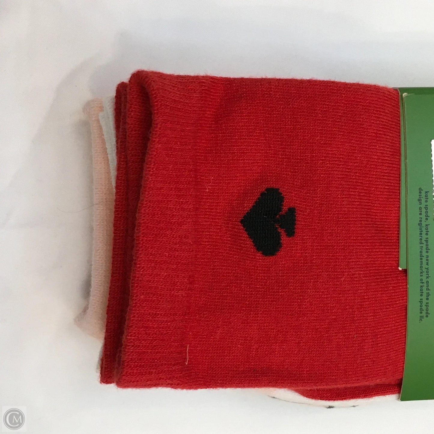 Socks Designer By Kate Spade In Pink & Red, Size: 0