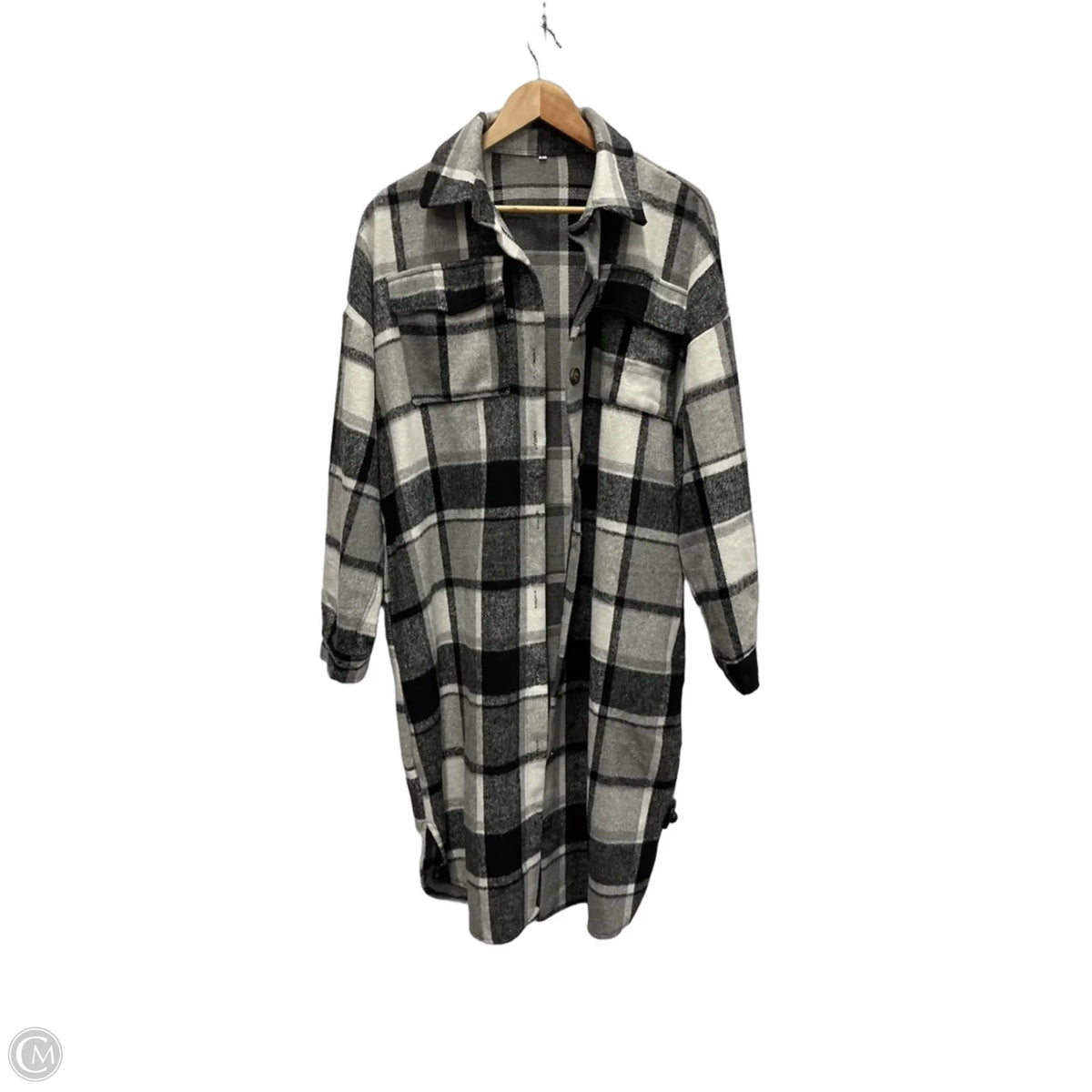 Coat Other By Clothes Mentor In Plaid Pattern, Size: L
