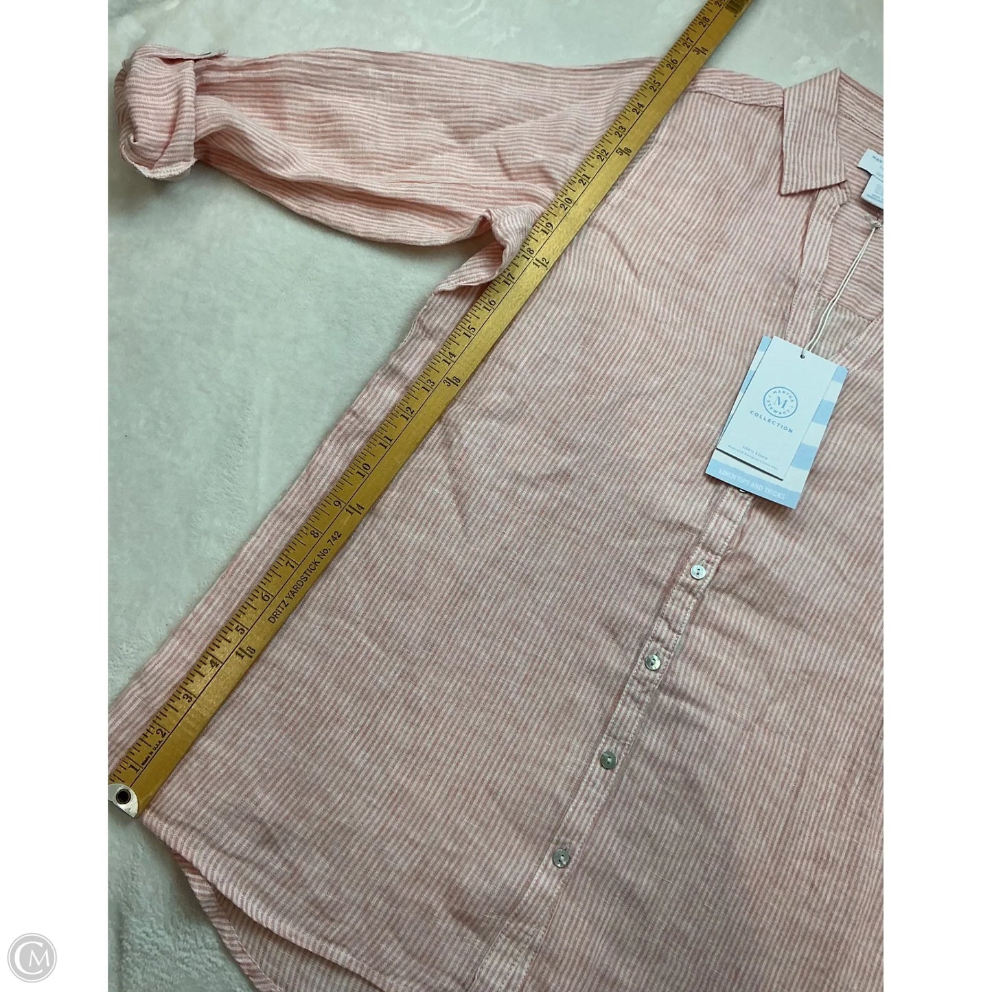 Top Long Sleeve By Clothes Mentor In Orange, Size: M