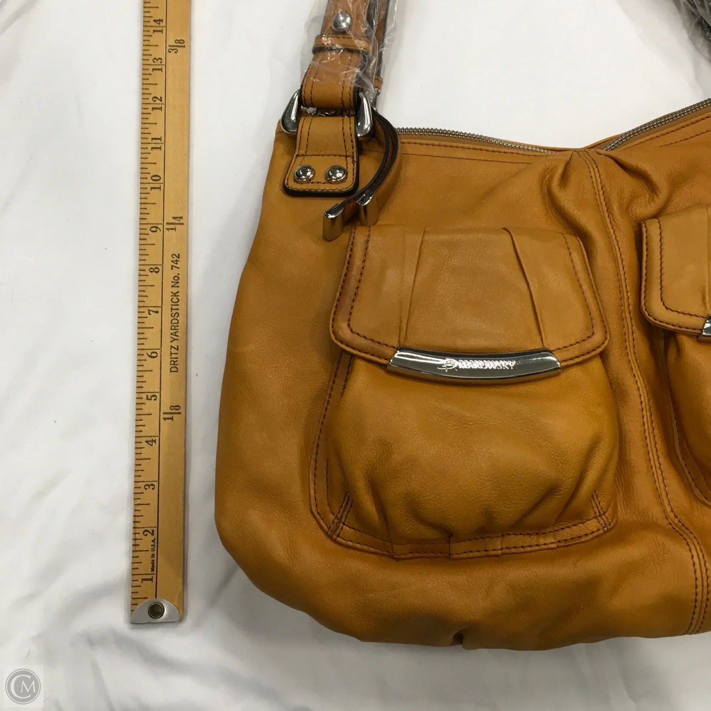 Handbag Leather By B. Makowsky, Size: Large