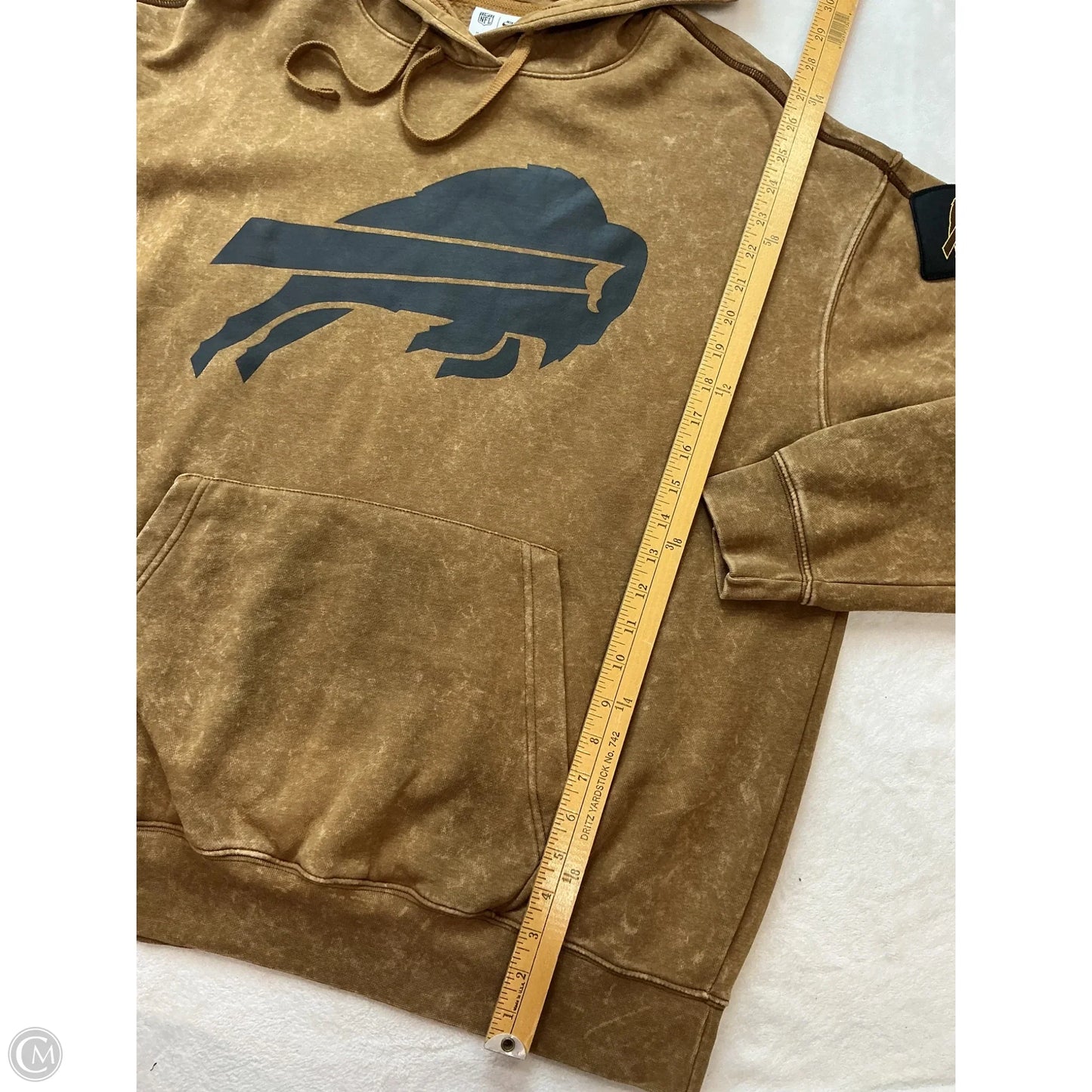 Sweatshirt Hoodie By Nfl In Tan, Size: M