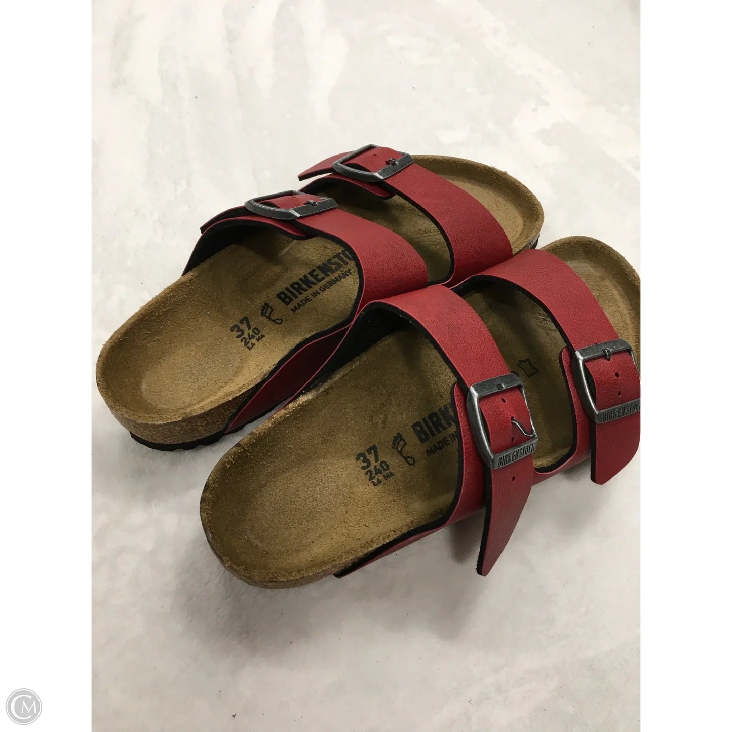 Sandals Flats By Birkenstock In Red, Size: 6.5