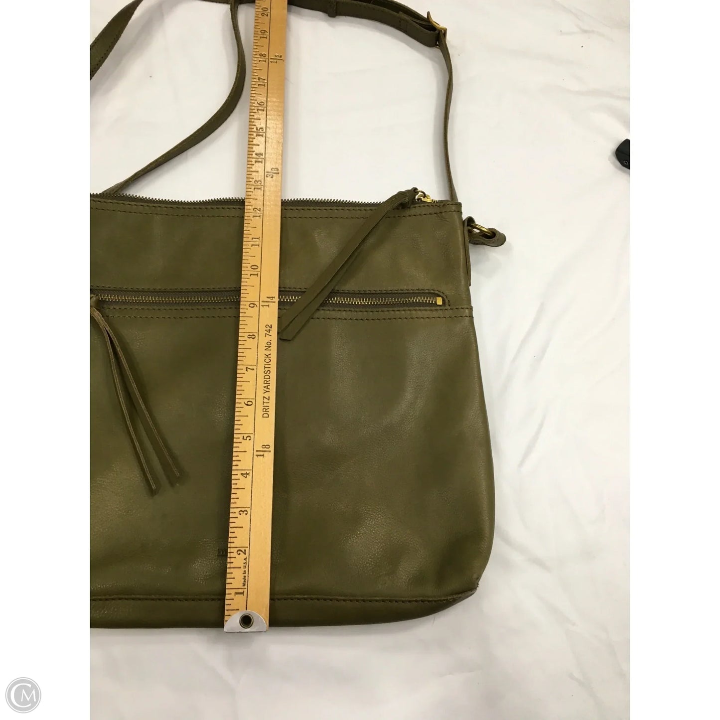 Handbag Leather By Margot, Size: Medium