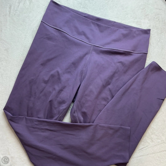 Athletic Leggings By Nike In Purple, Size: Xl
