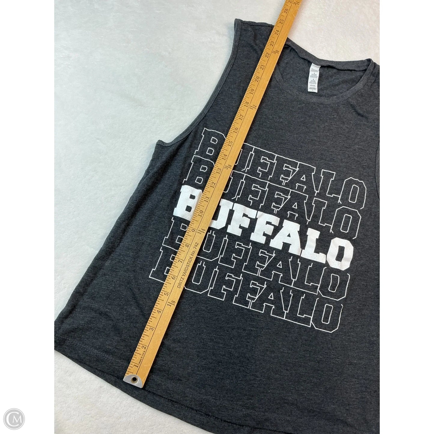 Tank Top By Clothes Mentor In Grey, Size: L