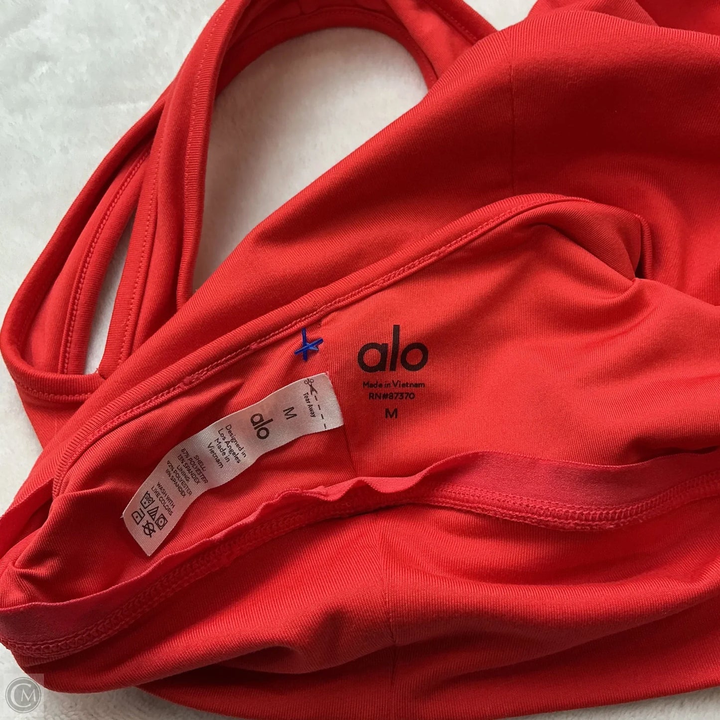Athletic Bra By Alo In Orange, Size: M