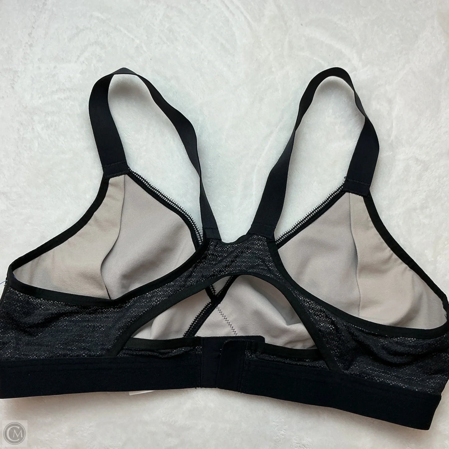 Athletic Bra By Lululemon In Black & Cream, Size: 36c