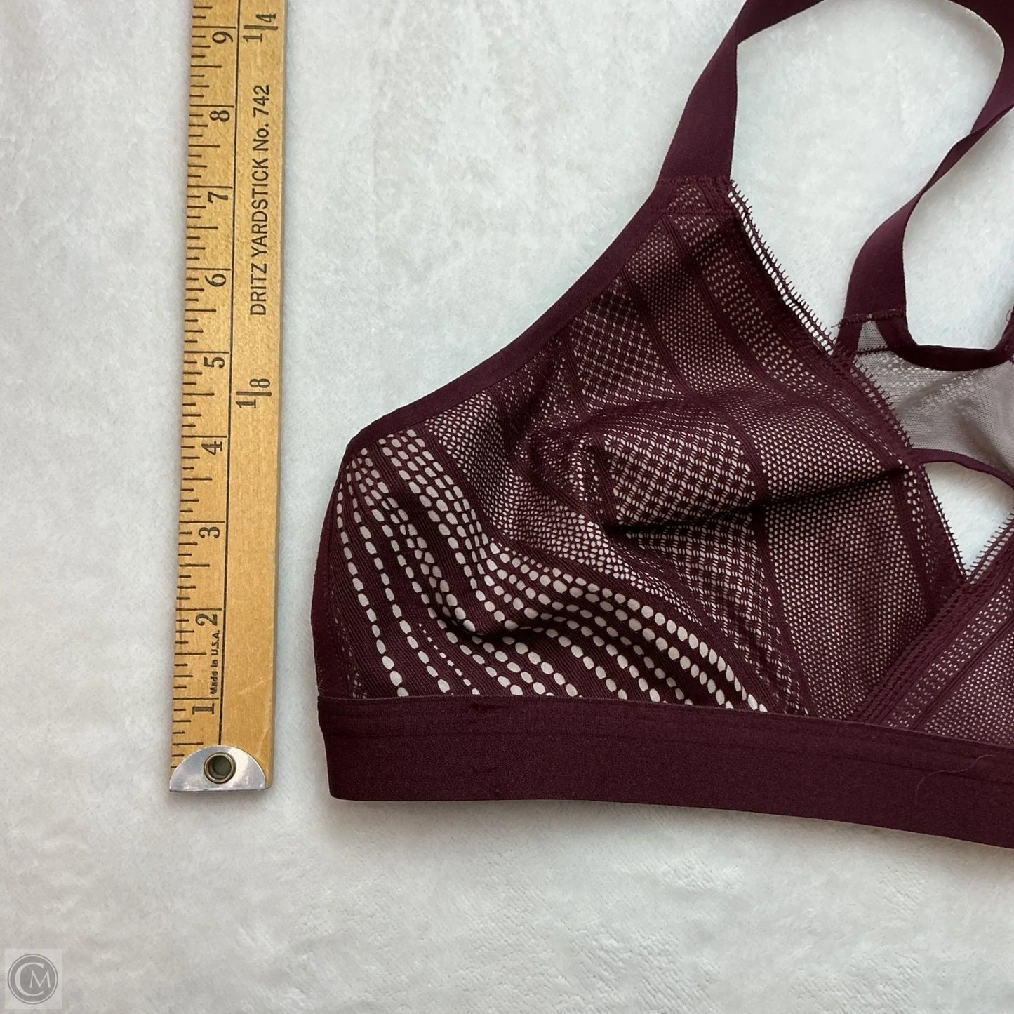 Athletic Bra By Lululemon In Maroon, Size: 36c
