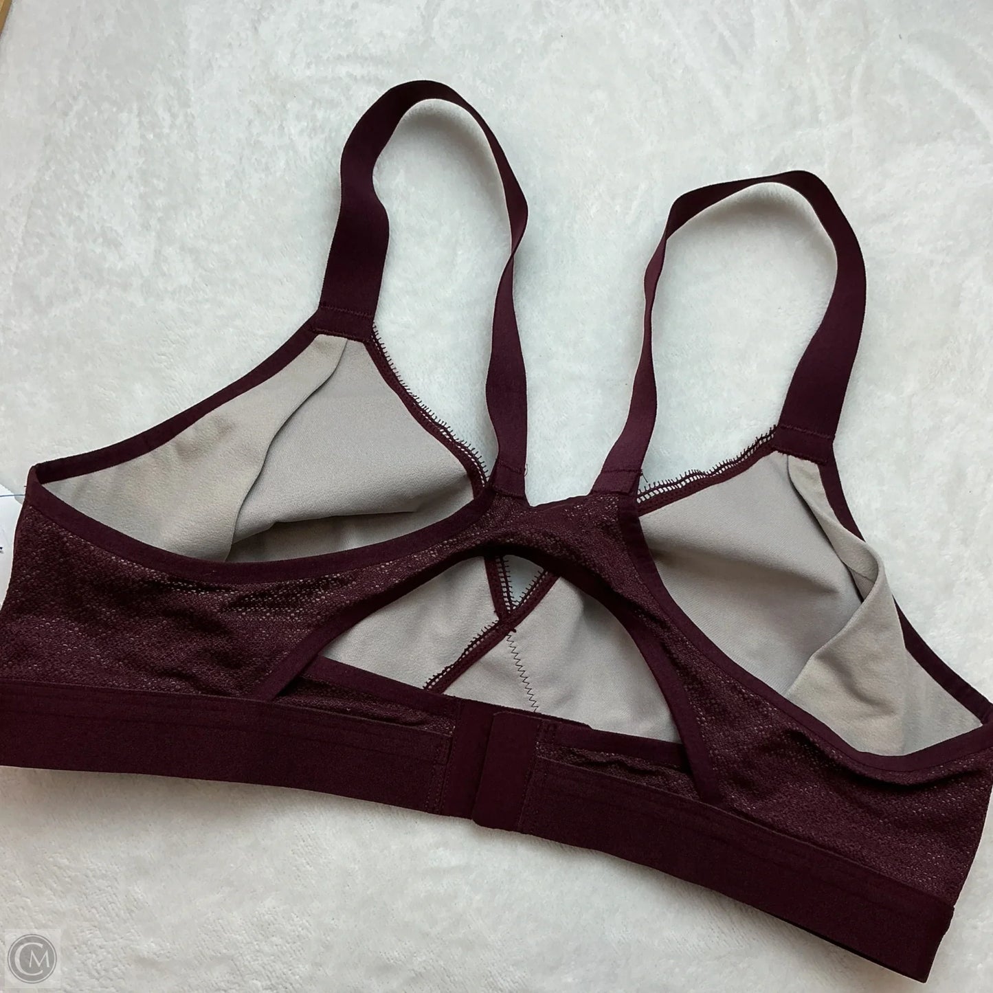 Athletic Bra By Lululemon In Maroon, Size: 36c