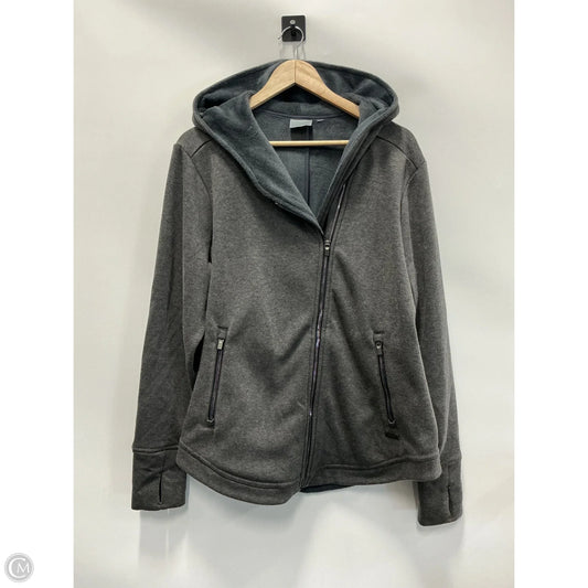 Sweatshirt Hoodie By Athleta In Grey, Size: L